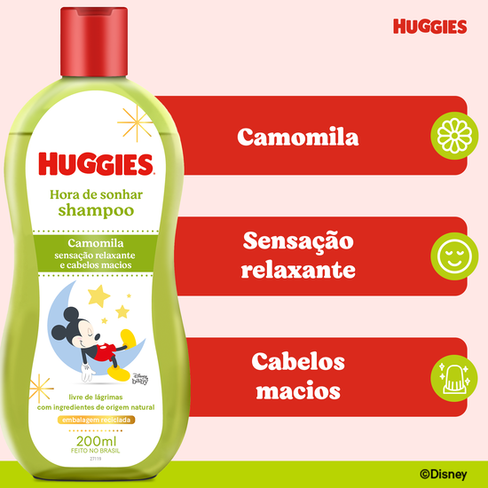 Shampoo Huggies Chá de Camomila - 200ml